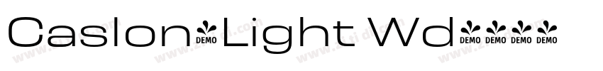 Caslon-Light Wd字体转换